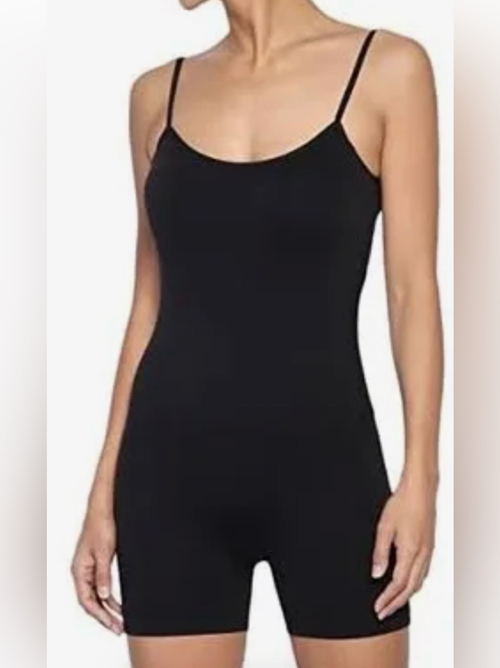 Seamless Black Bodyshaper Romper
